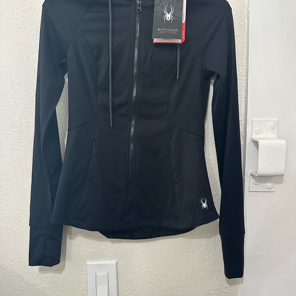 Spyder Jackets & Blazers - Spyder Women's Black Zip-Up Jacket